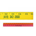 Fluorescent Finish Yardstick